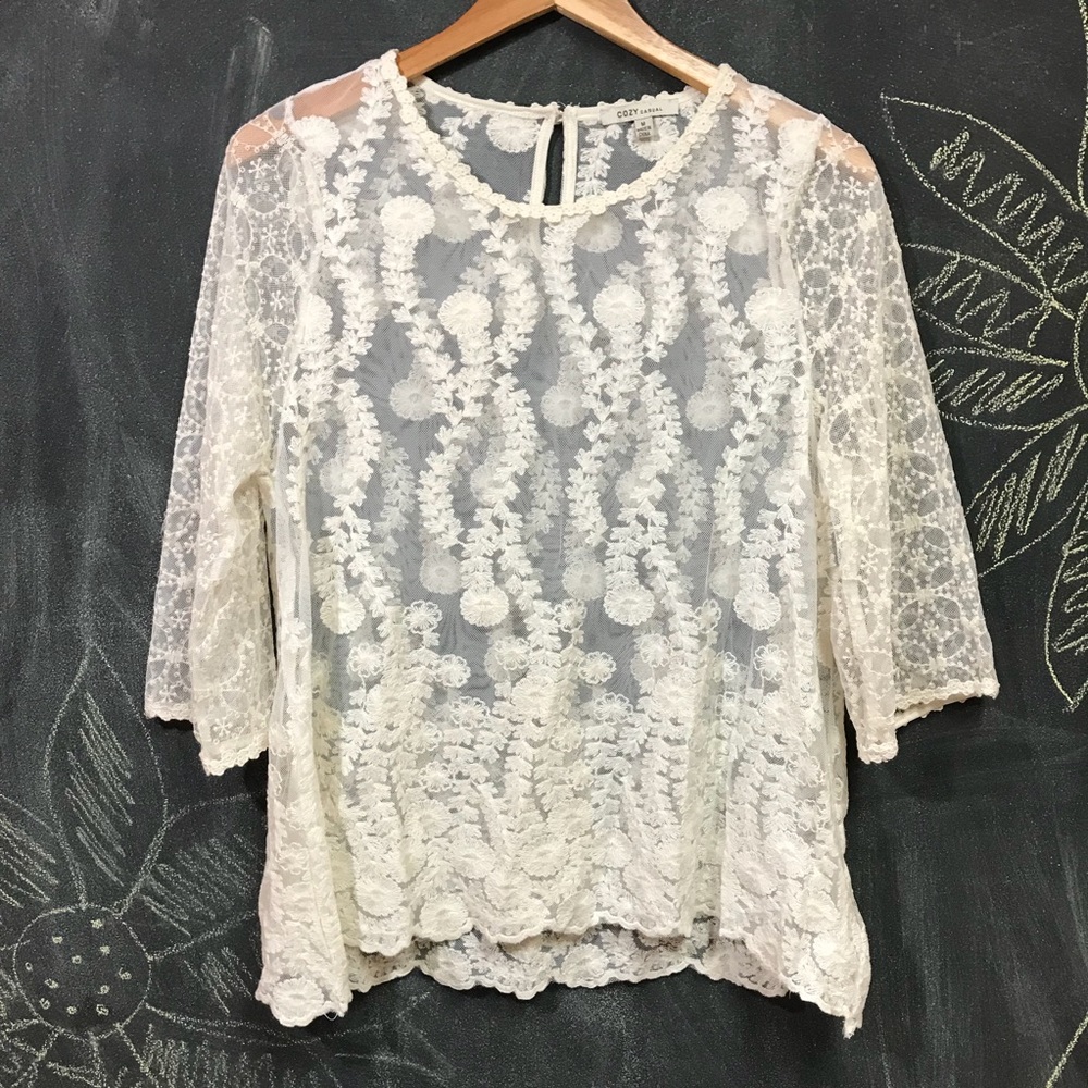 Crochet Netted Blouse